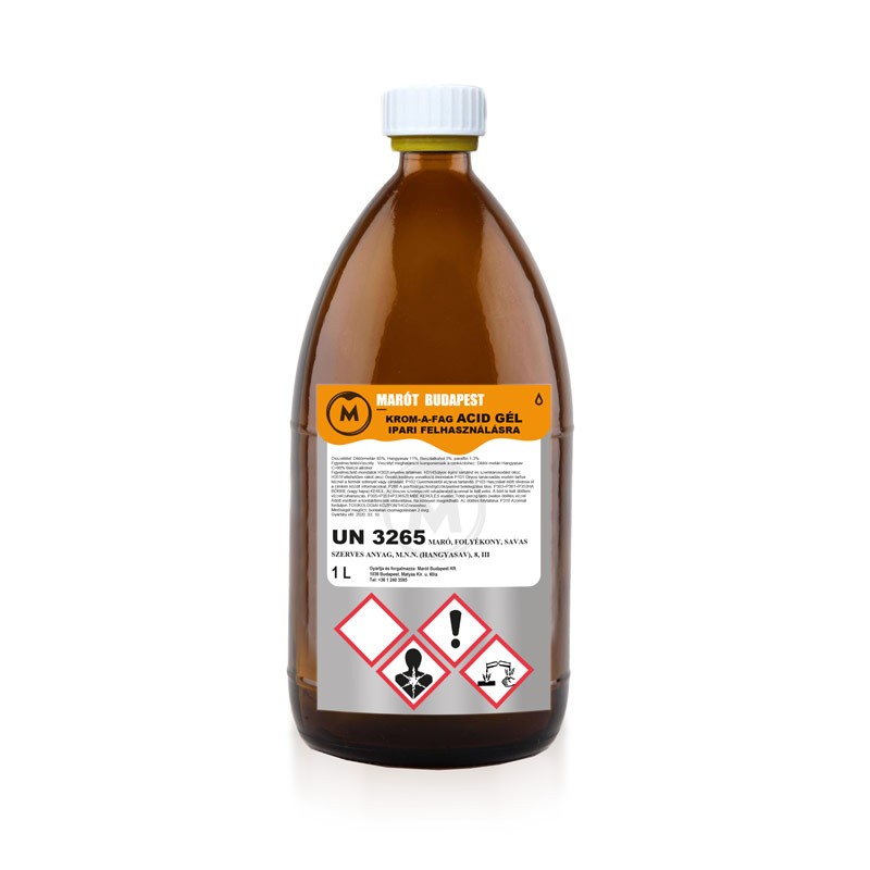 Krom-a-fag acid gél ipari festékeltávolító
